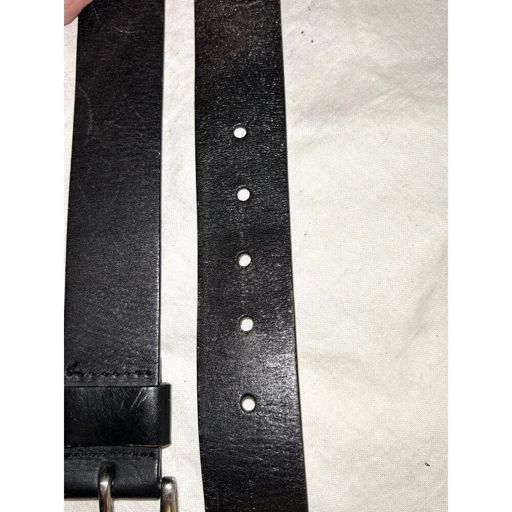 Fossil Black Genuine Leather Women's‎ Belt, Small, 36 1/2x1 3/8